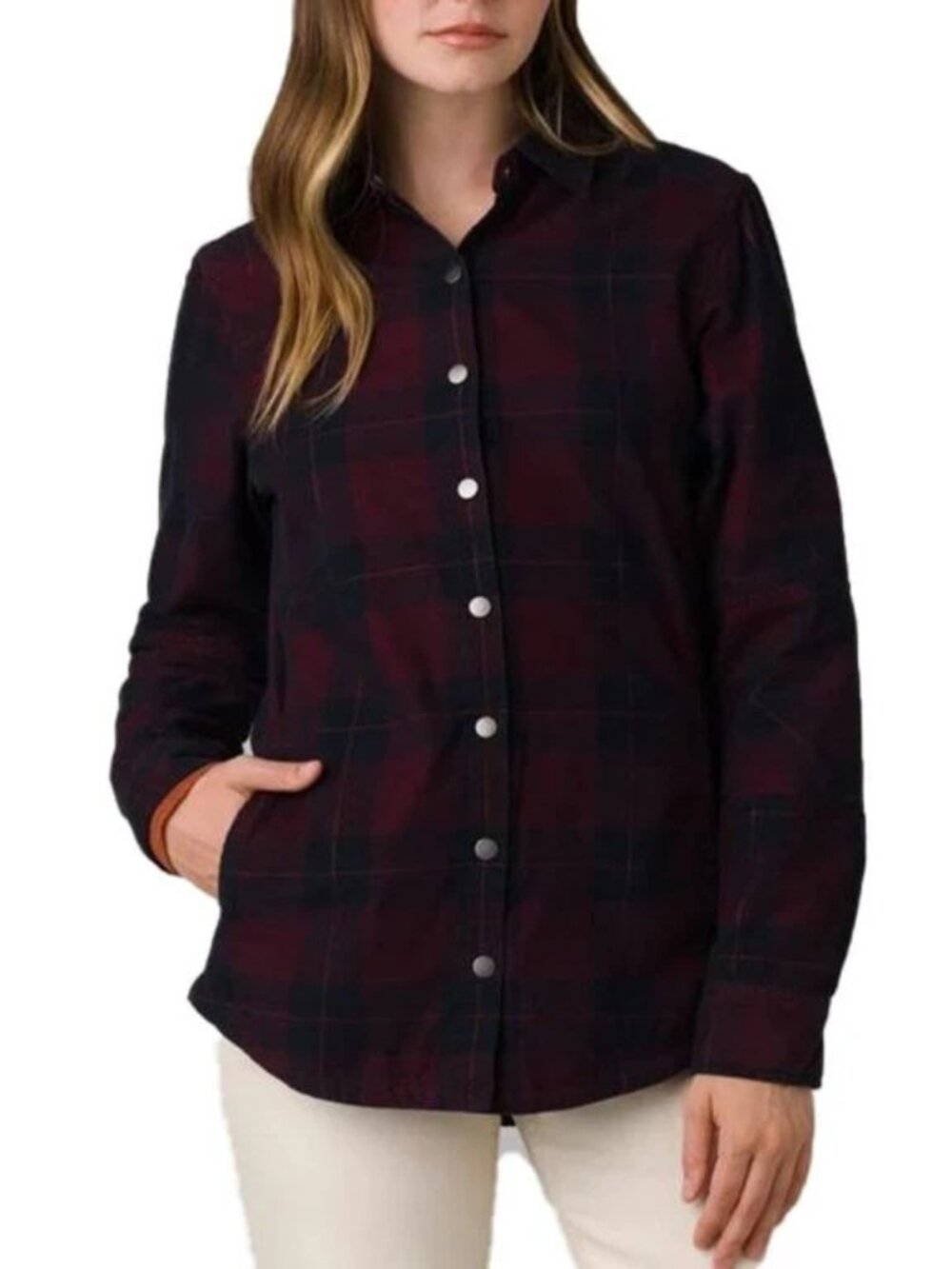 Prana Porter Shacket Women S Corduroy Flannel 100% Organic Cotton Cabincore Hike
